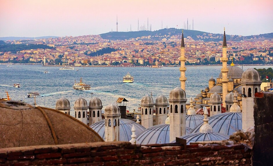 Vue d'Istanbul et du Bosphore en Turquie.